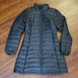 Patagonia Women's Black Cozy Outdoor Warm Winter Down Puffer Long Jacket Size XS